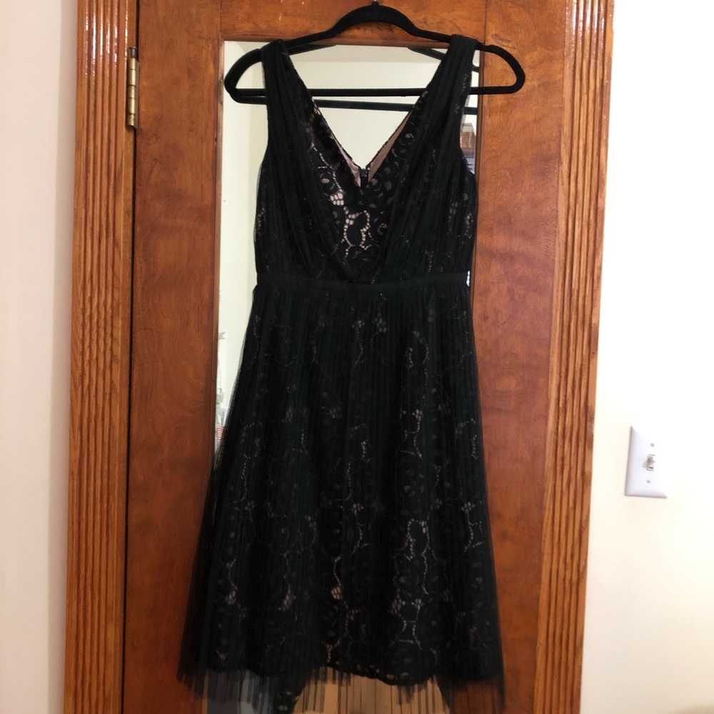 black lace dress - modcloth